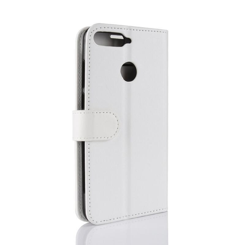 Őrült PU bőr pénztárca tok a Honor 7A-hoz - fehér