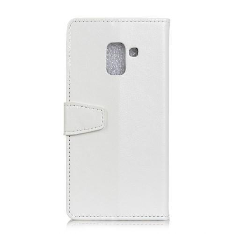 Őrült PU bőr tok Samsung Galaxy A6 (2018) készülékhez - fehér