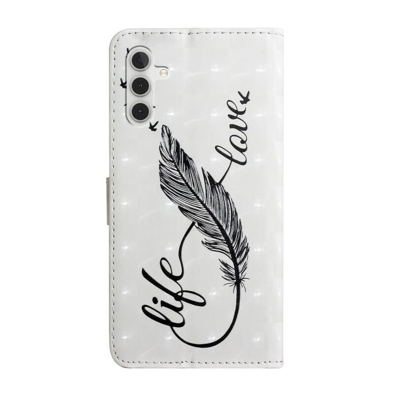 Kreatív pénztárca tok Samsung Galaxy A13 5G/Galaxy A04s (164,7 x 76,7 x 9,1 mm) - fekete toll