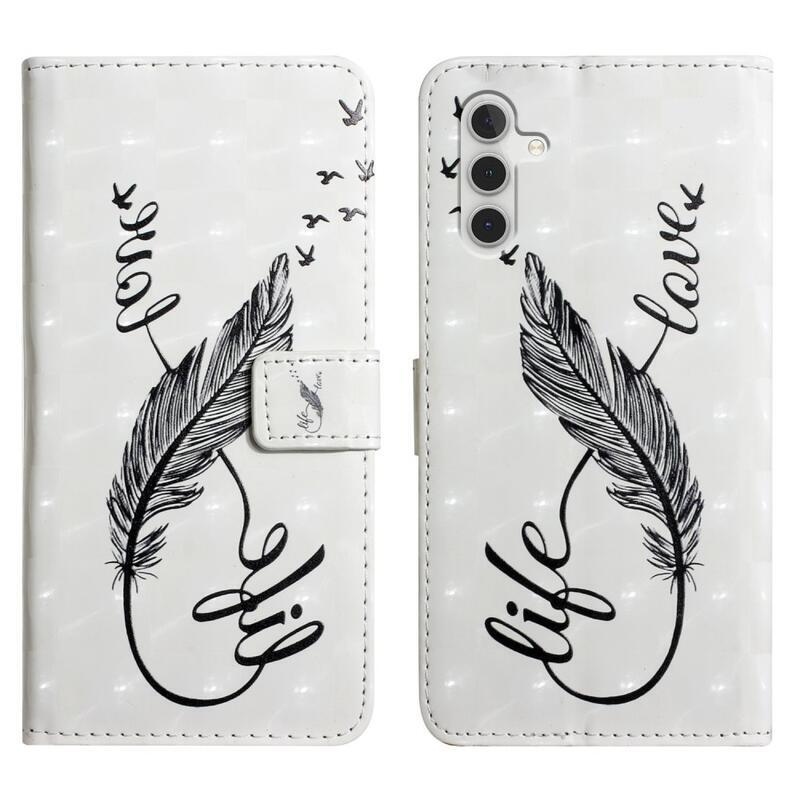 Kreatív pénztárca tok Samsung Galaxy A13 5G/Galaxy A04s (164,7 x 76,7 x 9,1 mm) - fekete toll