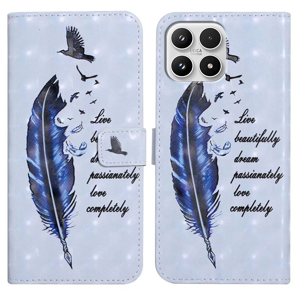 Kreatív pénztárca tok a Xiaomi 17 - kék tollhoz