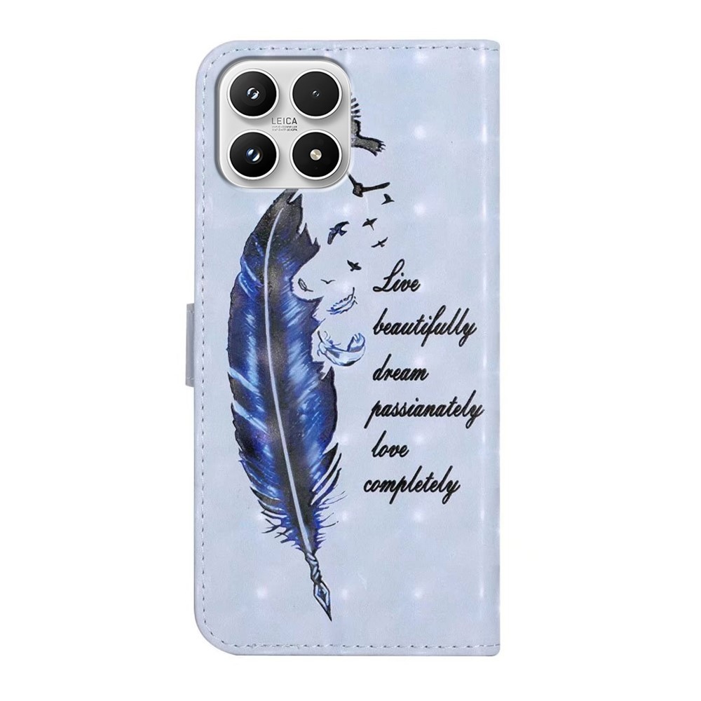 Kreatív pénztárca tok a Xiaomi 17 - kék tollhoz