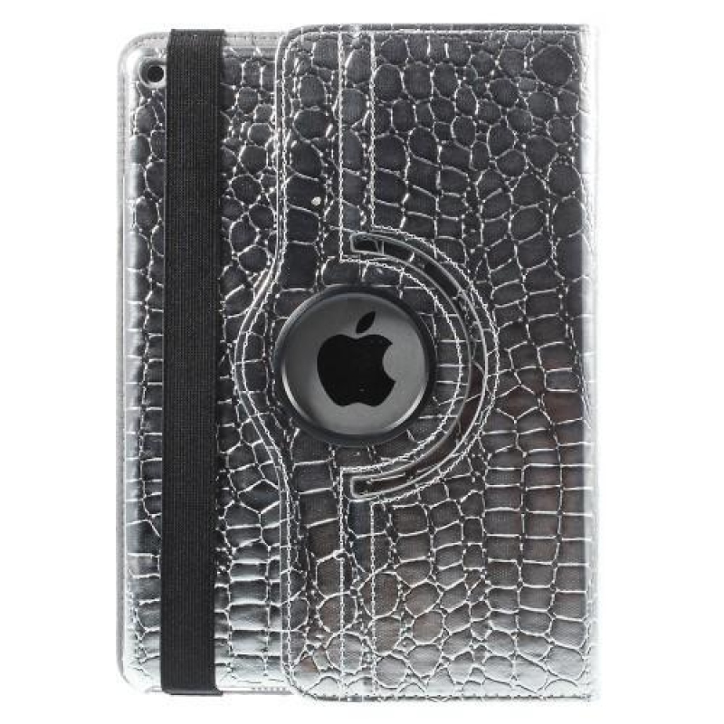Croco textúrájú iPad Air 2 tok - Ezüst