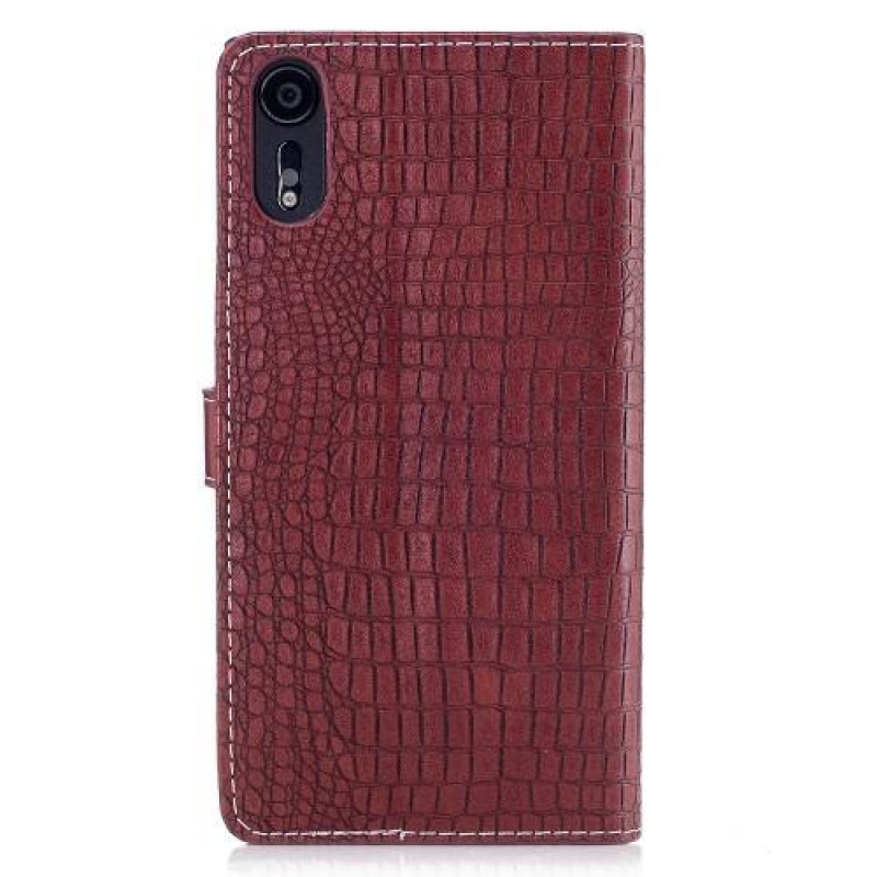 CrocoStyle PU bőr tok Sony Xperia XZ készülékhez - piros