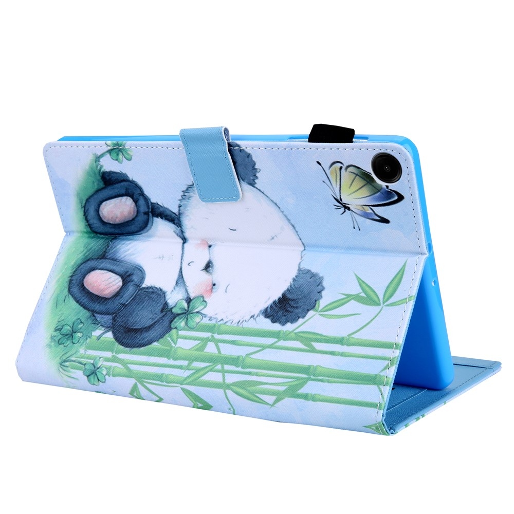 Kereszt alakú, intelligens záró tok Samsung Galaxy Tab A11/Tab A9 készülékhez - panda