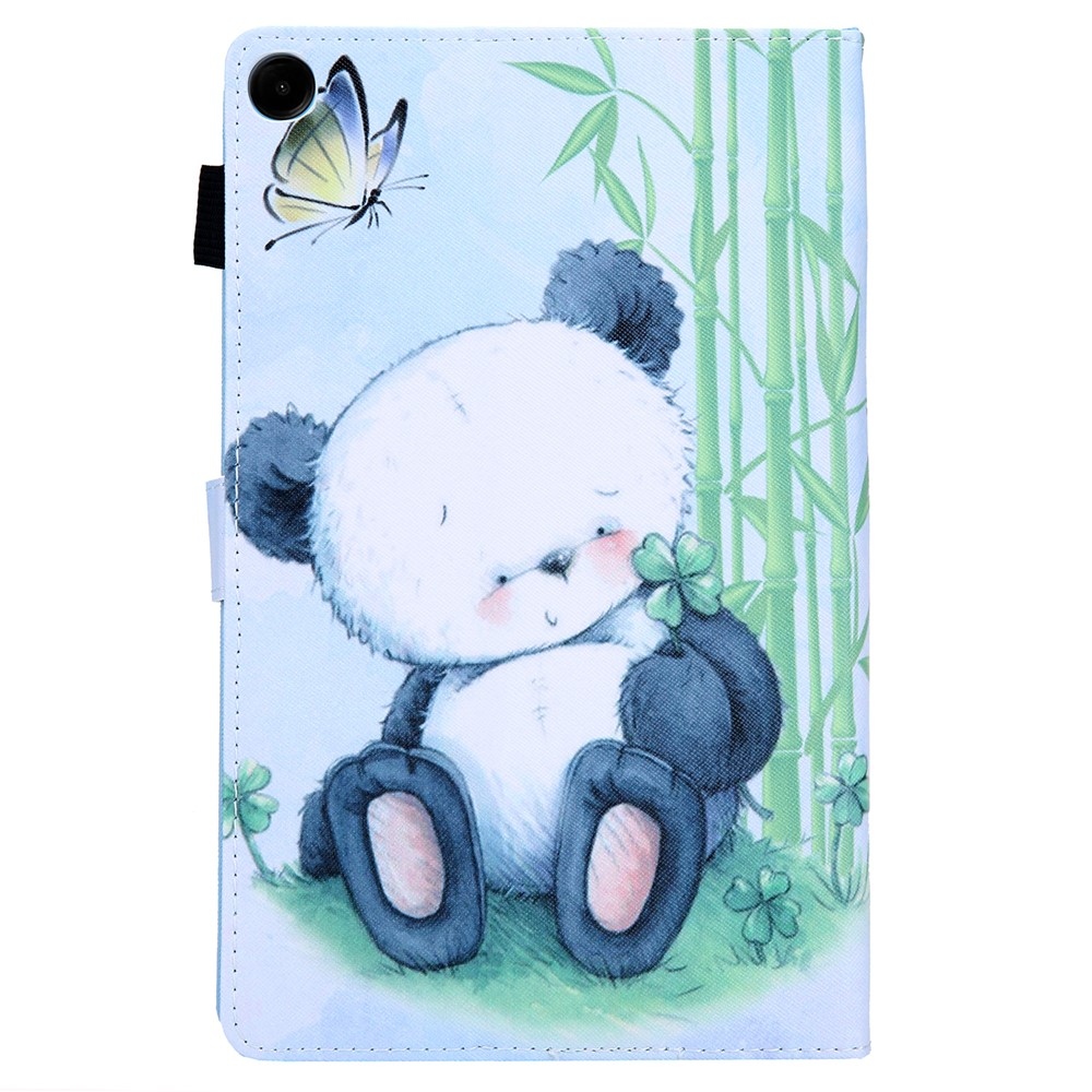 Kereszt alakú, intelligens záró tok Samsung Galaxy Tab A11/Tab A9 készülékhez - panda