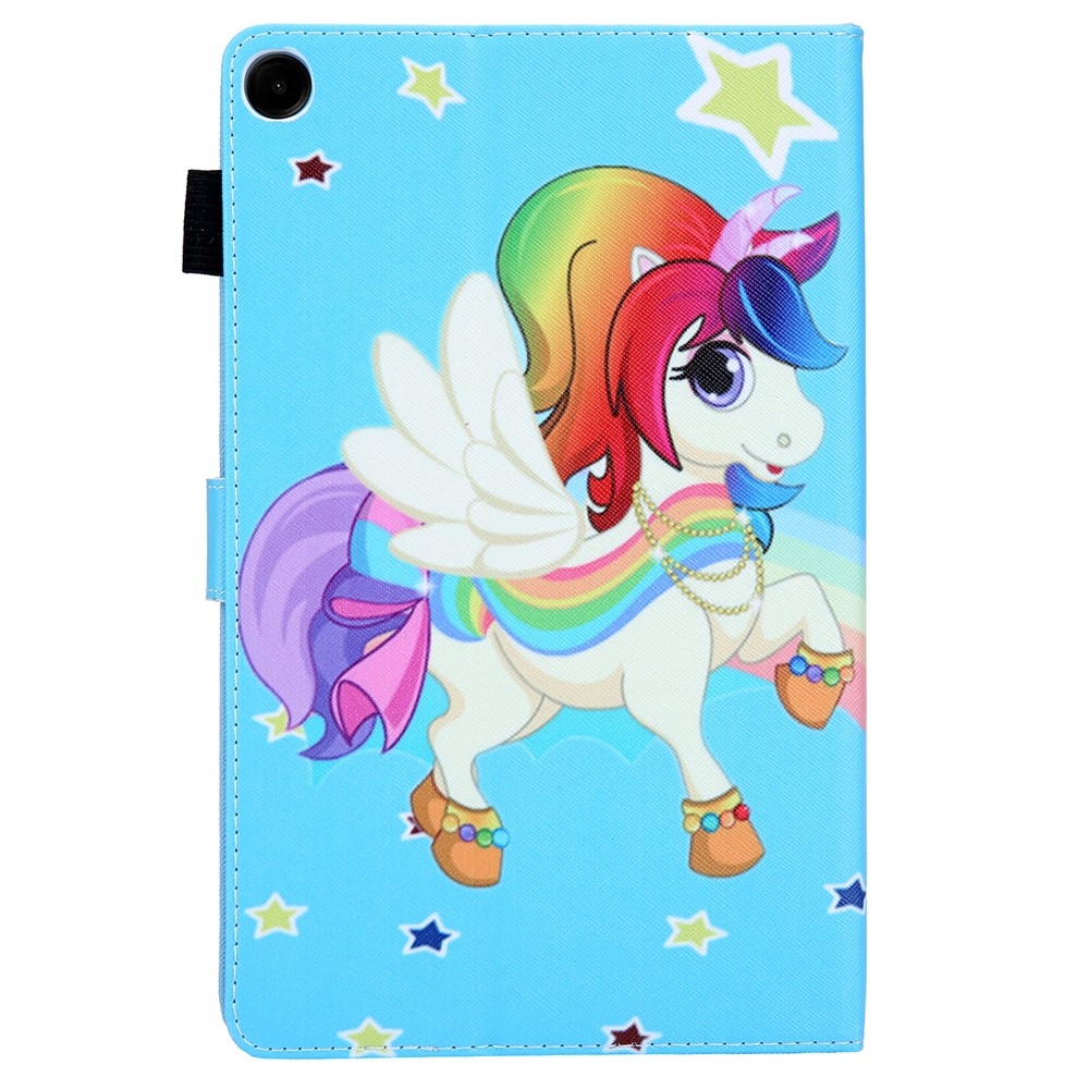 Kereszt okos tok Samsung Galaxy Tab A11/Tab A9 - póni és csillagok