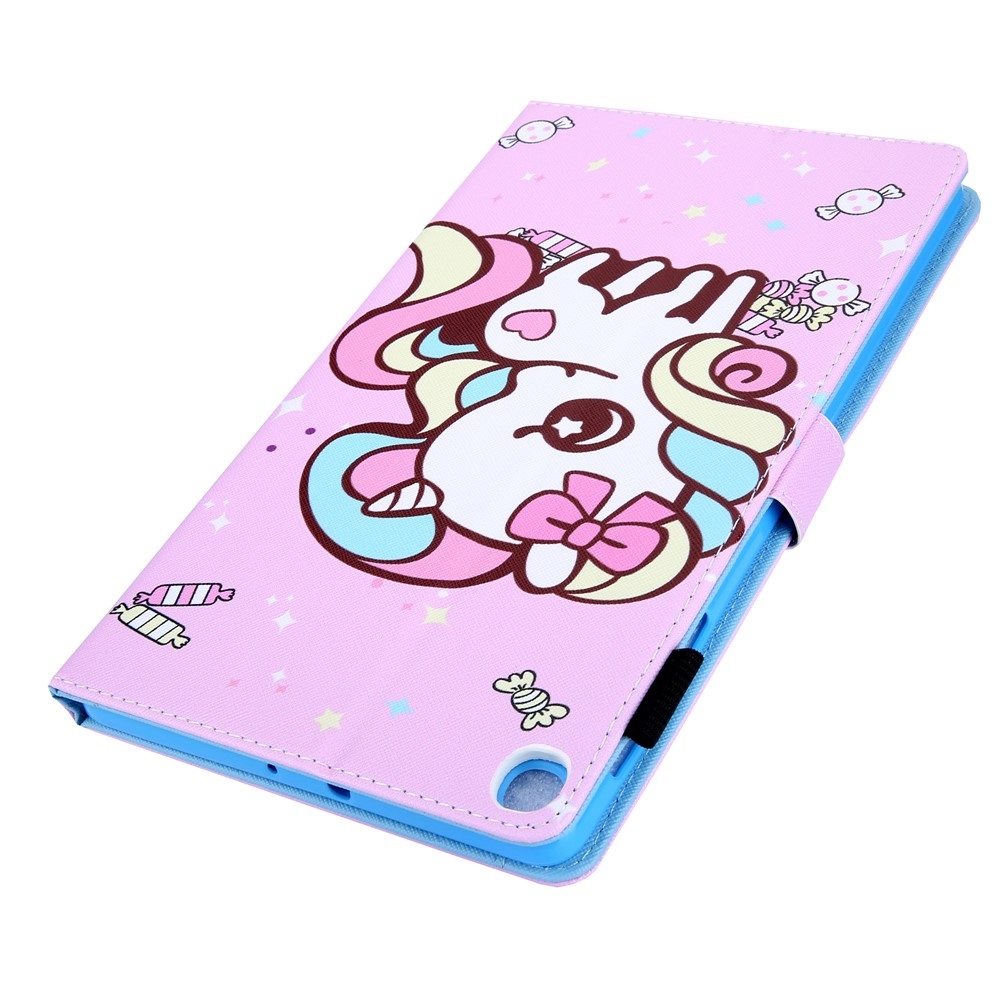 Kereszt alakú, intelligens záró tok Samsung Galaxy Tab A11/Tab A9 - póni és édesség