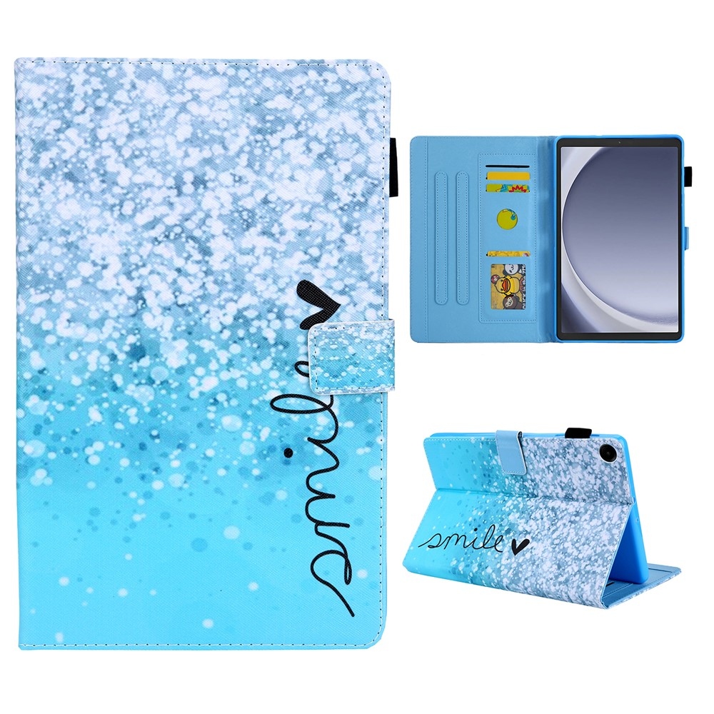 Keresztbe zárt okos tok Samsung Galaxy Tab A11/Tab A9 - smile