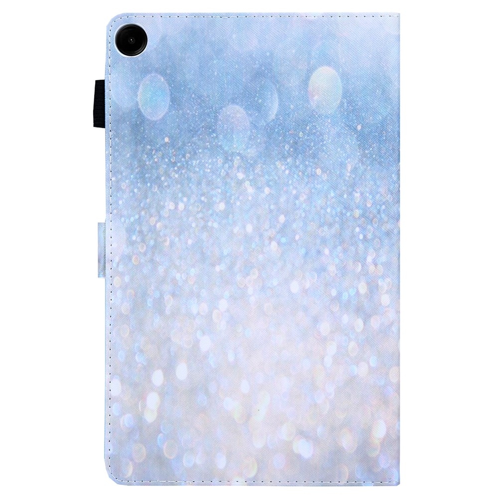 Kereszt alakú, intelligens záró tok Samsung Galaxy Tab A11/Tab A9 - csillogó homok