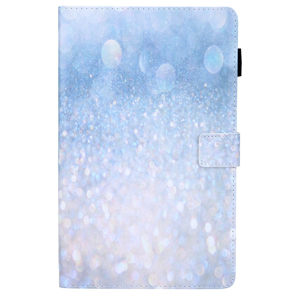 Kereszt alakú, intelligens záró tok Samsung Galaxy Tab A11/Tab A9 - csillogó homok