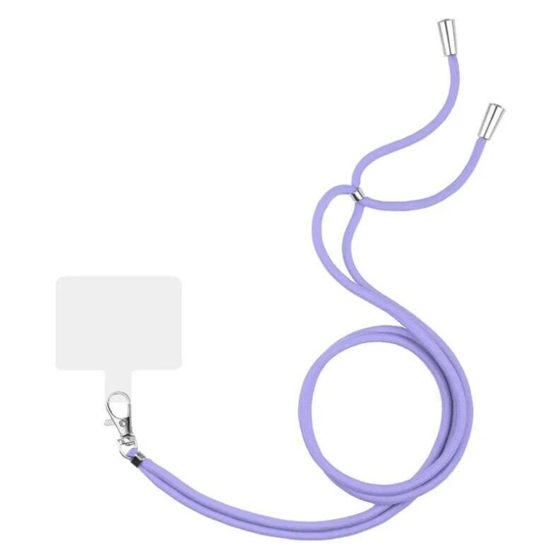 Kereszt állítható nyaklánc kártyával - lila