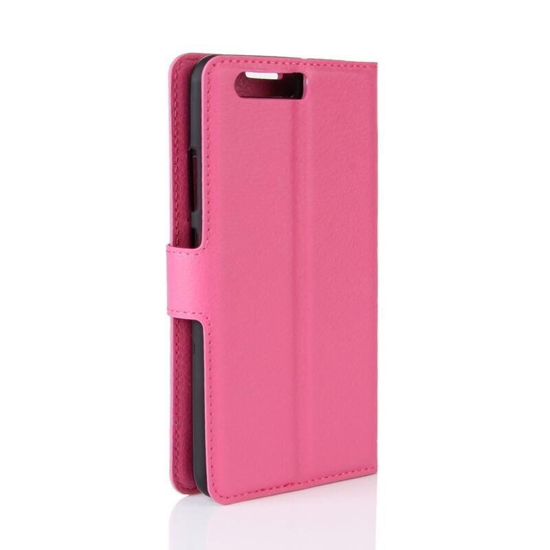 Kereszt PU bőr tok mobil Huawei P10 - rózsaszínű