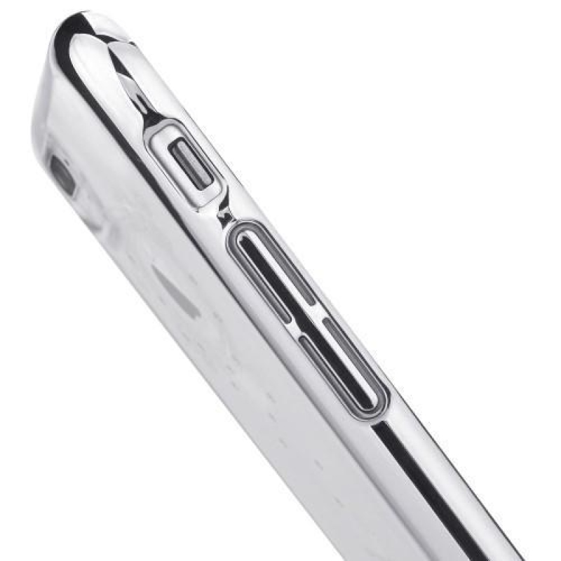 Swarovski kristályokkal díszített műanyag tok iPhone 8 Plus és 7 Plus készülékhez - ezüst színű