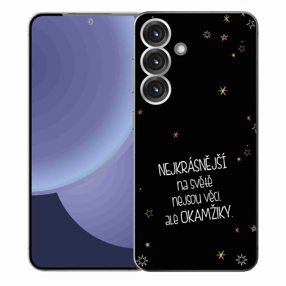 Gél borítás mmCase Samsung Galaxy S25+ - idézem 4 fekete háttér