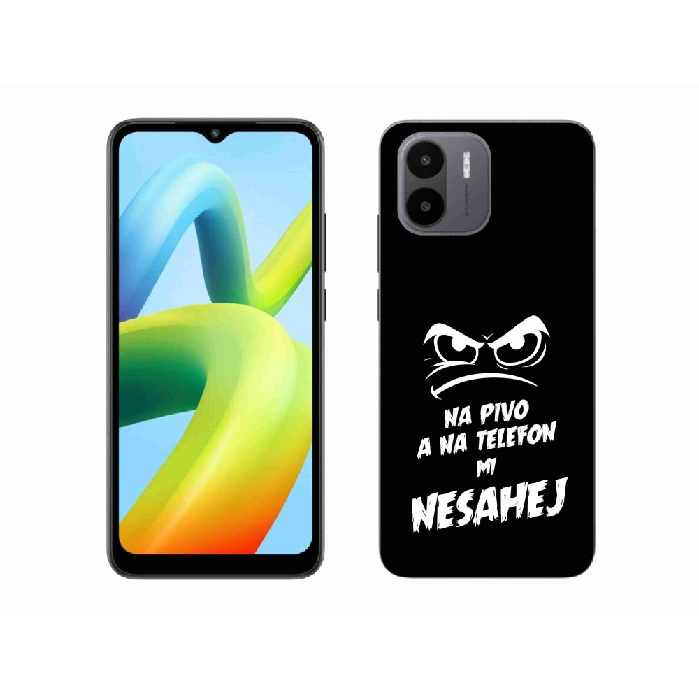 Gél borító mmCase a Xiaomi Redmi A1 - sör motívum 2 fekete háttérhez