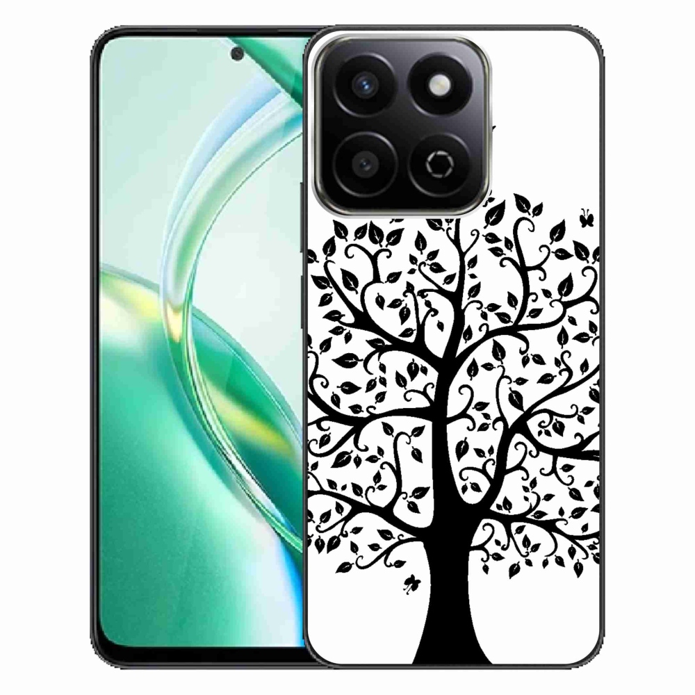 Zselés borítás mmCase a Honor 200 Smart 5G készülékhez - fekete-fehér fa