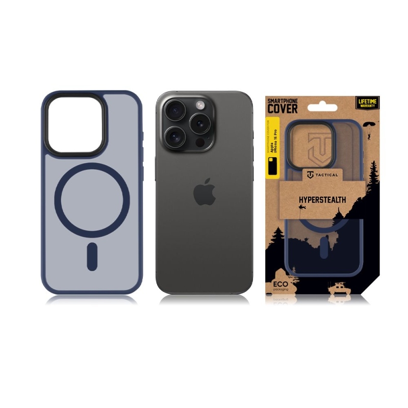 Tactical MagForce Hyperstealth védőburkolat iPhone 15 Pro készülékhez Deep Blue