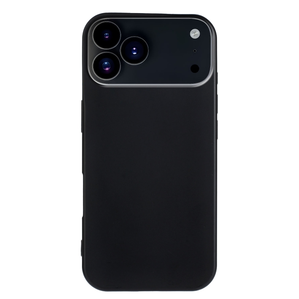 Matt zselés tok iPhone 17 Pro Max készülékhez - fekete