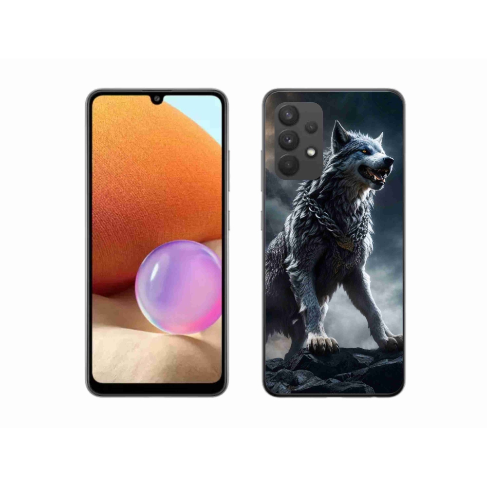 Gél védőburkolat mmCase Samsung Galaxy A32 4G - farkas 1