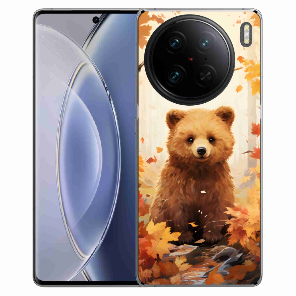 Zselés borítás mmCase a Vivo X90 Pro-hoz - medve az erdőben