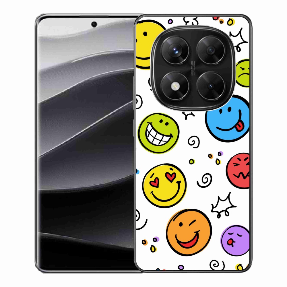 Gél borítás mmCase a Xiaomi Redmi Note 14 Pro 5G/Poco X7 5G számára - smiley-k