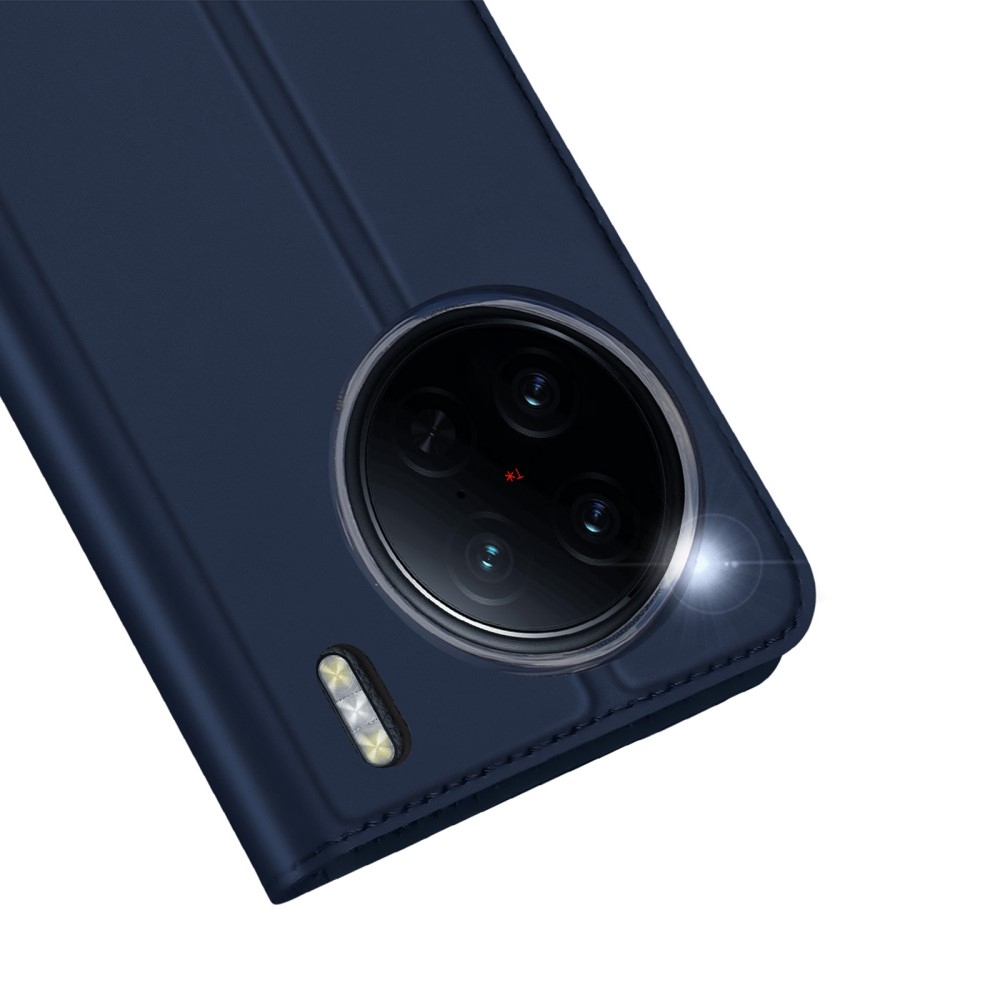 DUX könyvtáska Vivo X90 Pro készülékhez - sötétkék