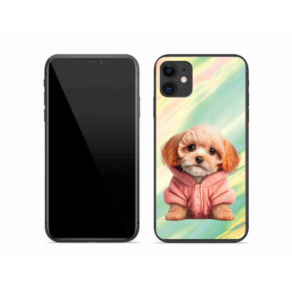 Gél borítás mmCase iPhone 11 készülékhez - kiskutya pulóverben