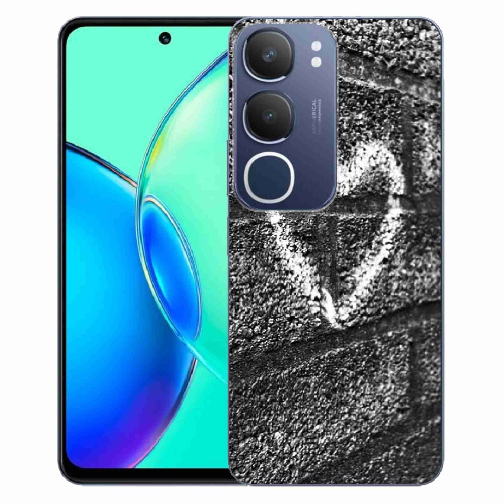 Gél borítás mmCase a Vivo Y19s készülékhez - szív a falon