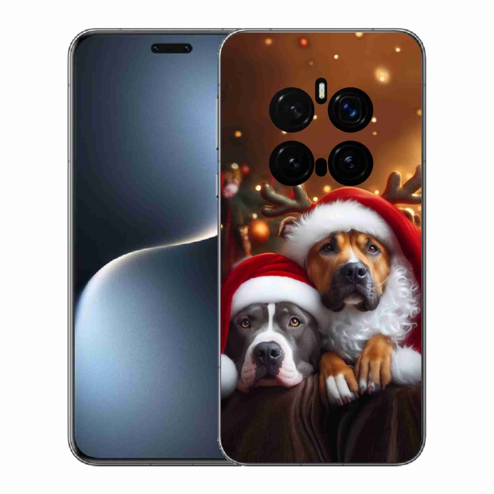 Gél borítás mmCase a Honor Magic 7 Pro 5G számára - Karácsonyi kutyák