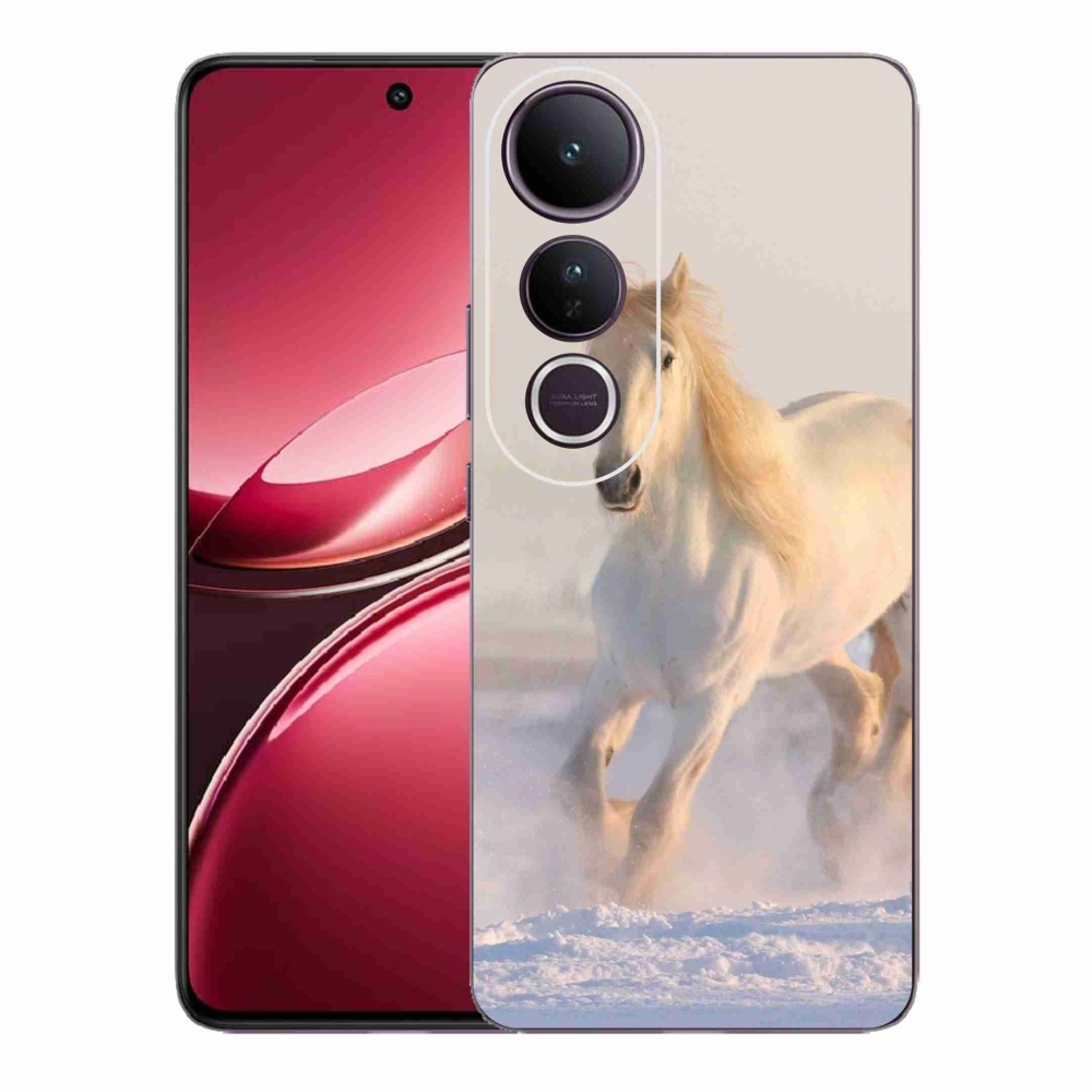 Gél borítás mmCase a Vivo V50 Lite 4G/5G számára - ló a hóban
