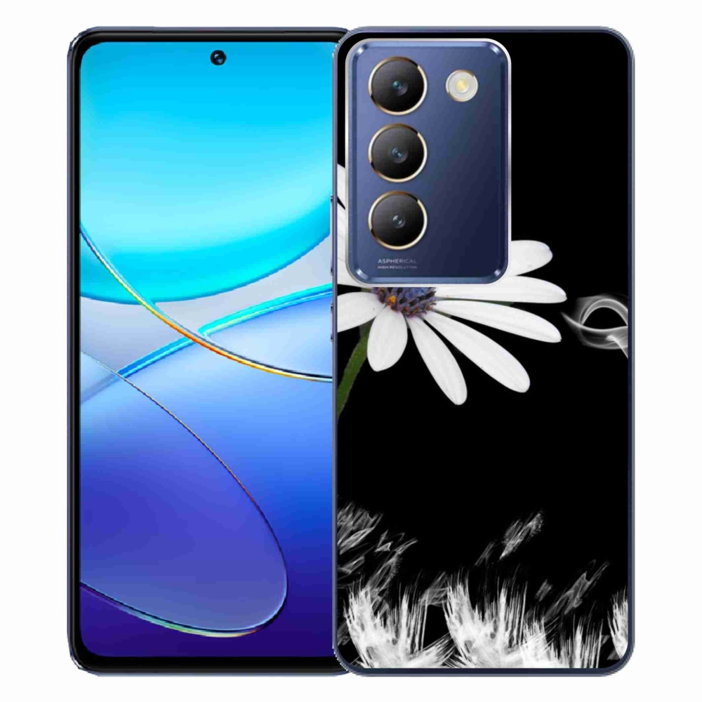 Gél borítás mmCase a Vivo V40 SE 4G/5G készülékhez - fehér virág