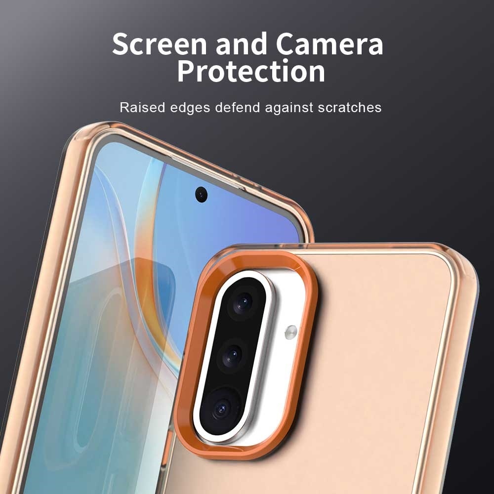 Candy matt zselés tok Samsung Galaxy A36 5G/A56 5G - narancssárga színben