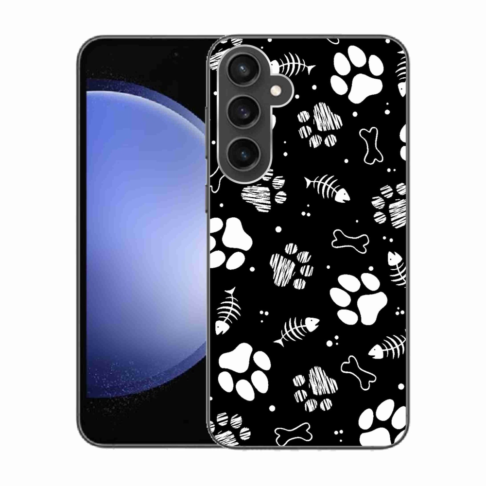 Gél borítás mmCase Samsung Galaxy S23 FE készülékhez - kutyamancsok