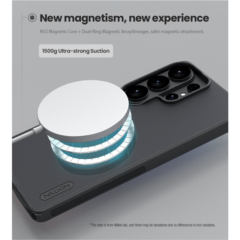 Nillkin Super Frosted PRO mágneses hátlap a Samsung Galaxy S26 Ultra Fekete készülékhez