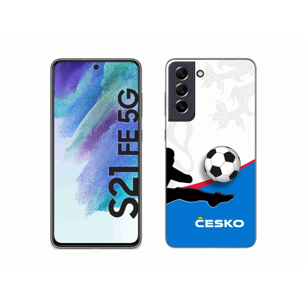 Gél borítás mmCase Samsung Galaxy S21 FE 5G - futball Csehország 3