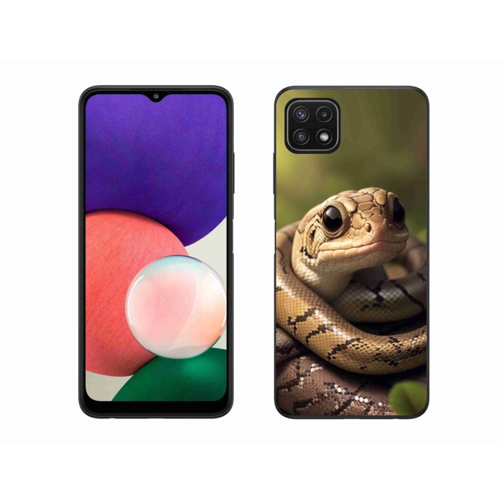 Gél védőburkolat mmCase Samsung Galaxy A22 5G - kígyó 1