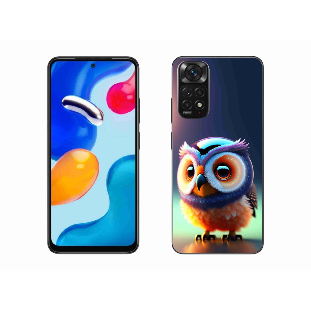 Gél borítás mmCase a Xiaomi Redmi Note 11 4G-hez - bagoly