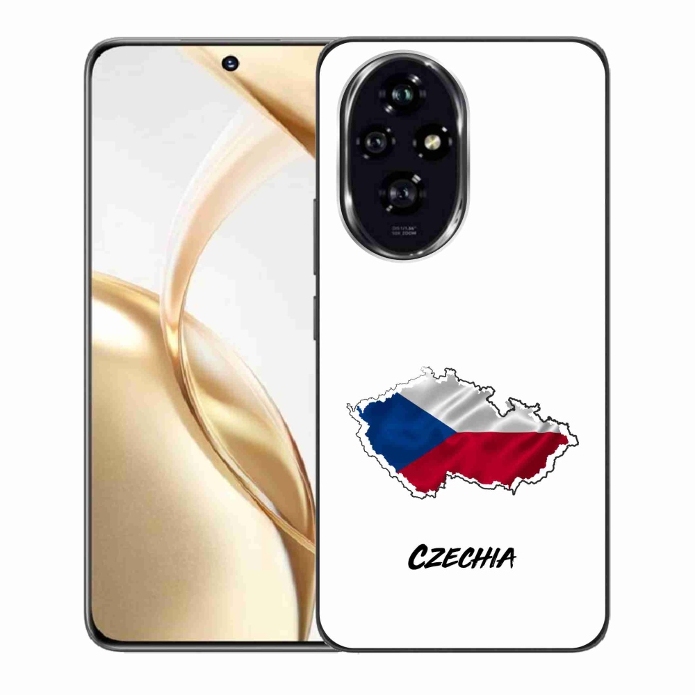 Zselés borító mmCase a Honor 200 5G készülékhez - Csehország fehér háttér