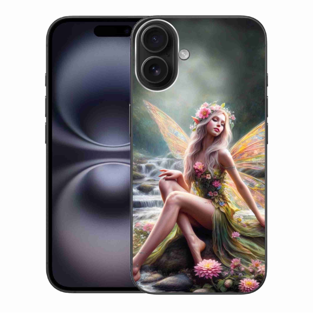 Gél borítás mmCase iPhone 16 Plus készülékhez - pillangó nő 1