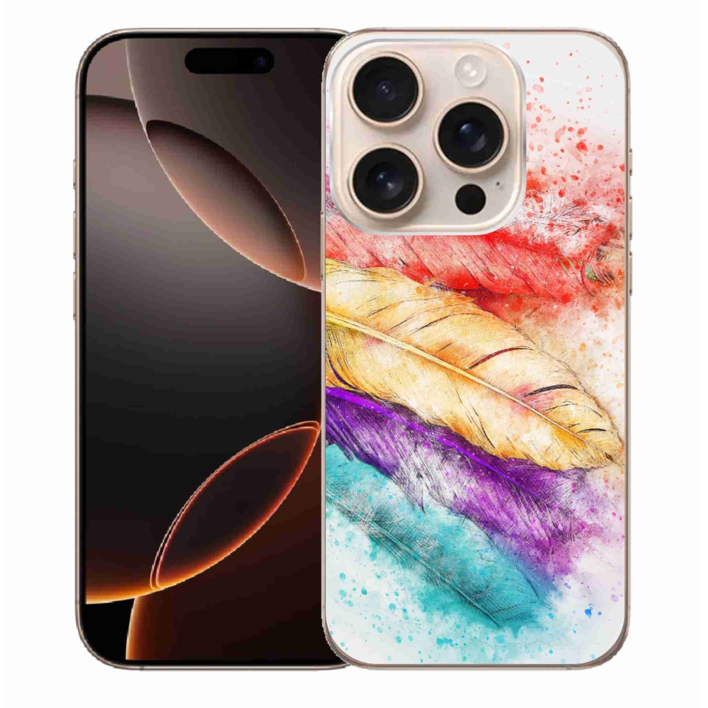 Zselés borítás mmCase iPhone 16 Pro Max készülékhez - színes toll