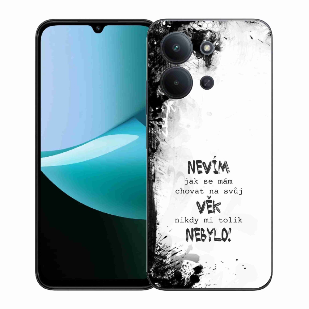 Gél borító mmCase a Xiaomi Redmi 15C 4G (171mm)/Poco C85 4G (171mm) - vicces szöveg 14 fehér háttérrel