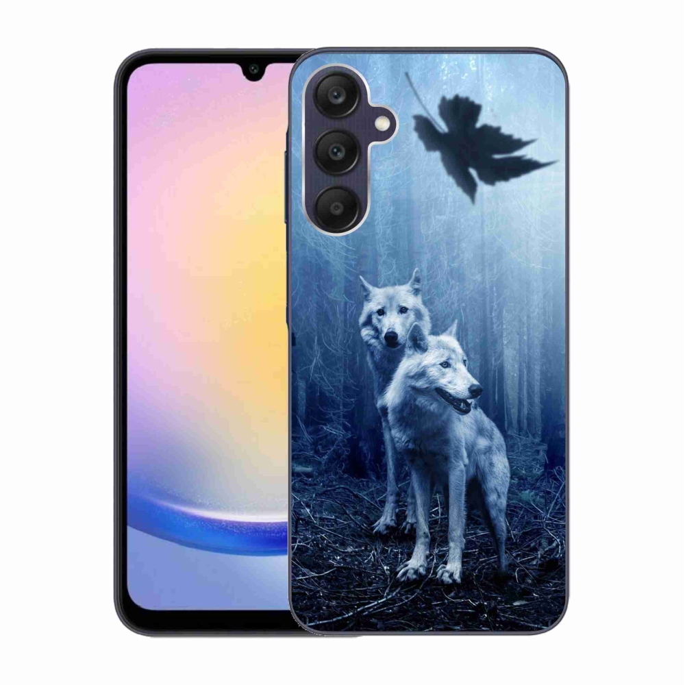 Zselés borítás mmCase Samsung Galaxy A25 5G - farkasok az erdőben