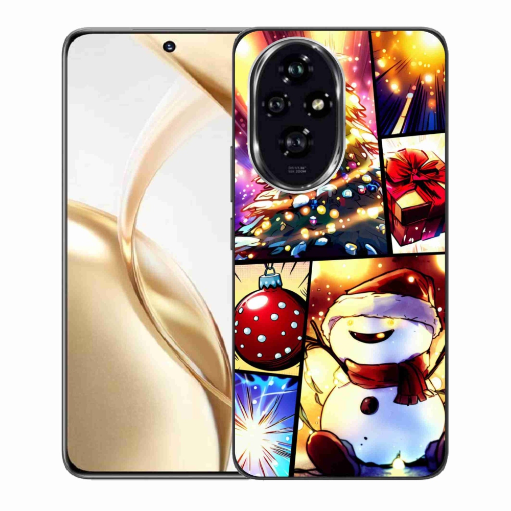 Zselés borító mmCase a Honor 200 5G készülékhez - karácsonyi motívumok 1