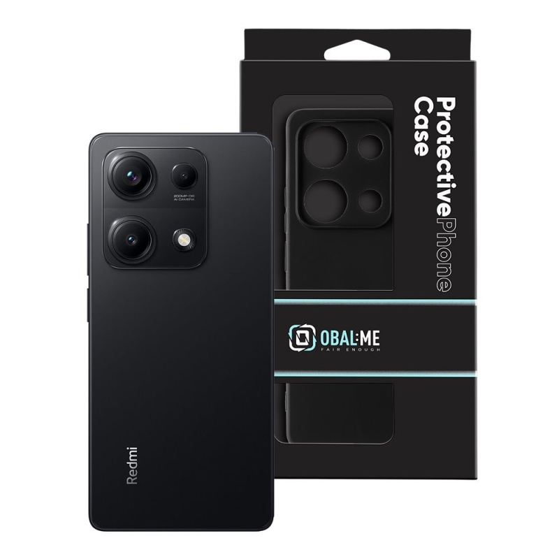 BORÍTÉK:ME matt TPU borító a Xiaomi Redmi Note 14S-hez Fekete