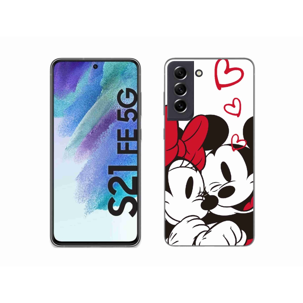 Gél védőhuzat mmCase Samsung Galaxy S21 FE 5G - minnie és mickey