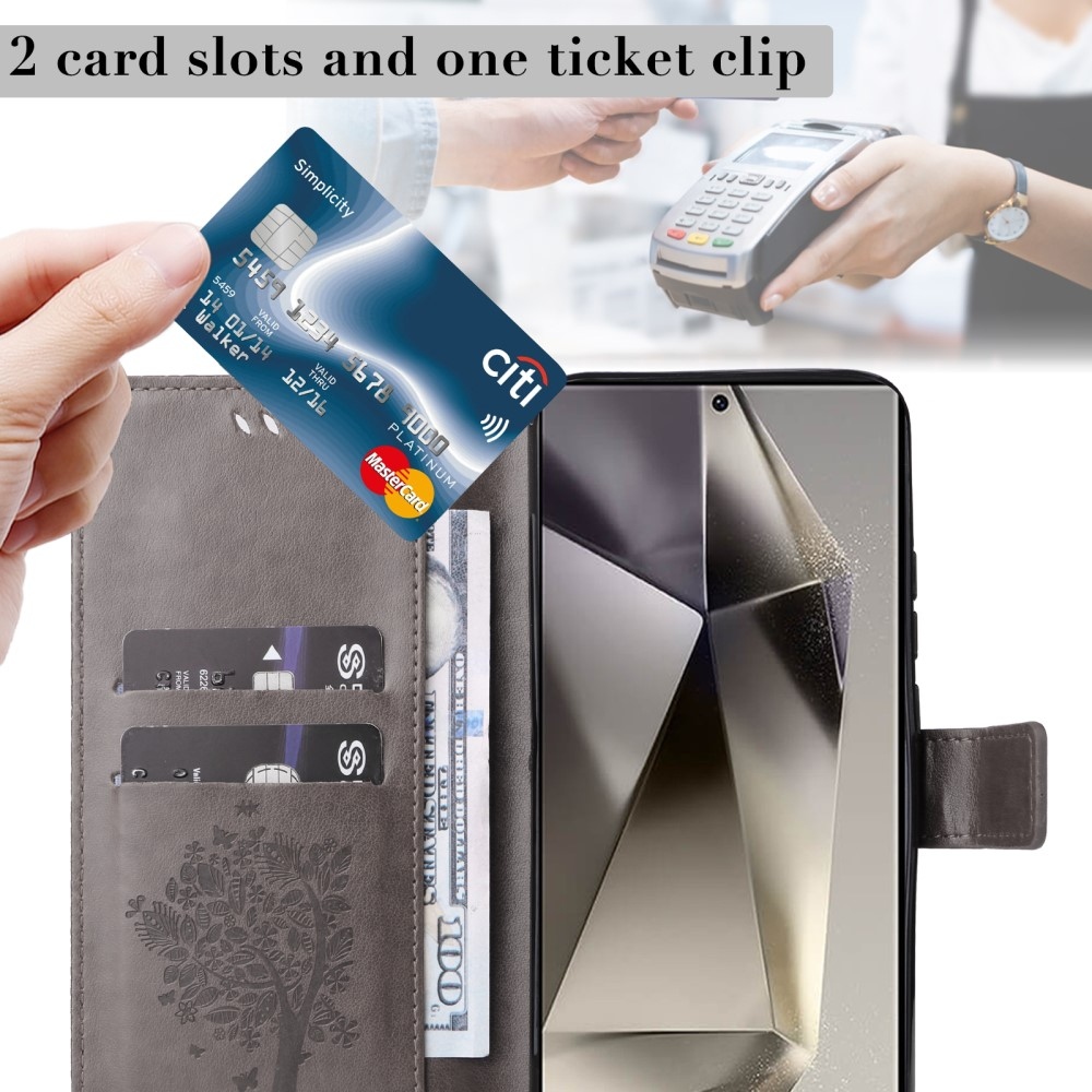 Fák könyve tok Samsung Galaxy S25 Ultra - szürke