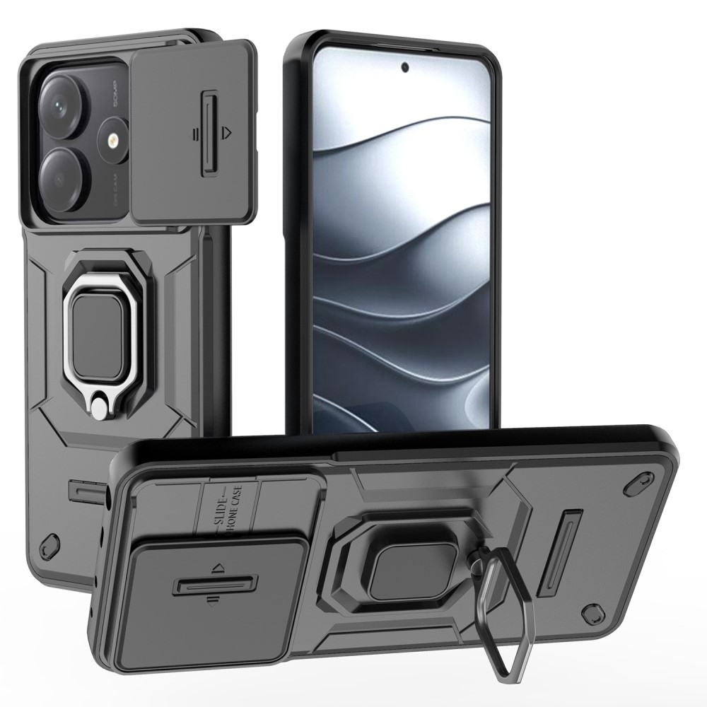 Lencseálló borítás a Xiaomi Redmi Note 14 5G készülékhez - fekete