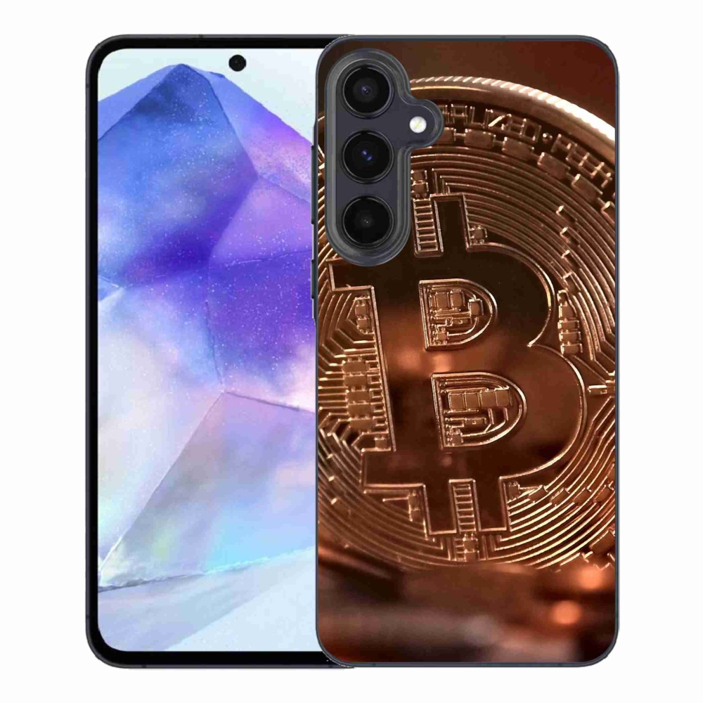 Gél borító mmCase a Samsung Galaxy A55 5G számára - bitcoin