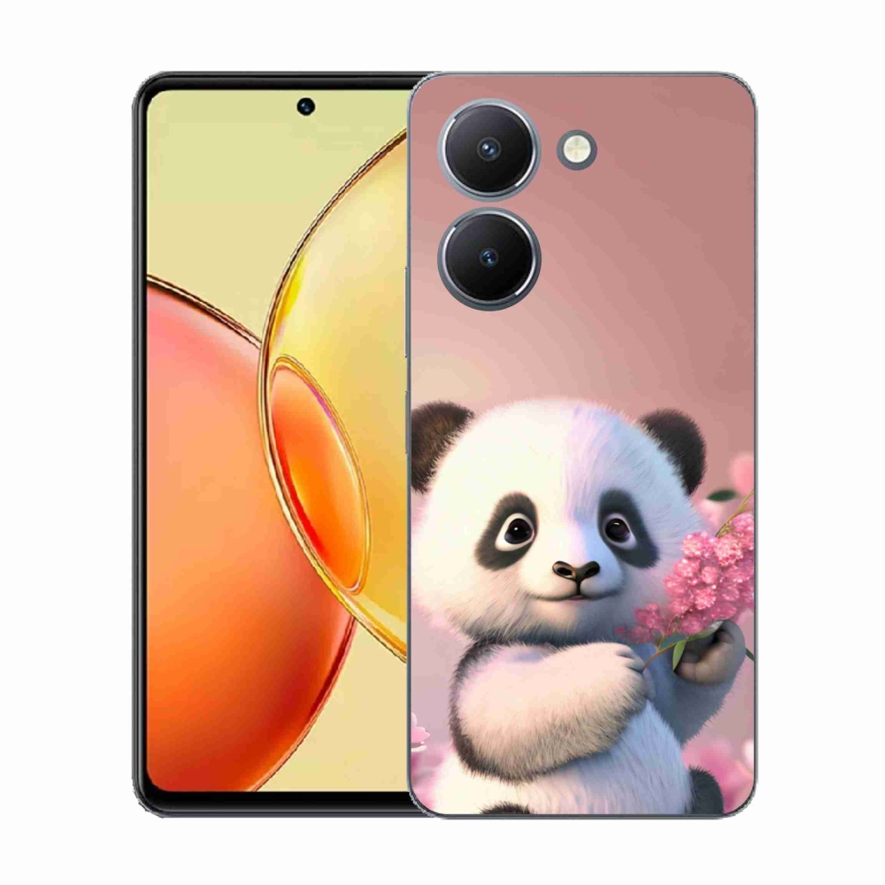 Gél borító mmCase a Vivo Y36-hoz - aranyos panda
